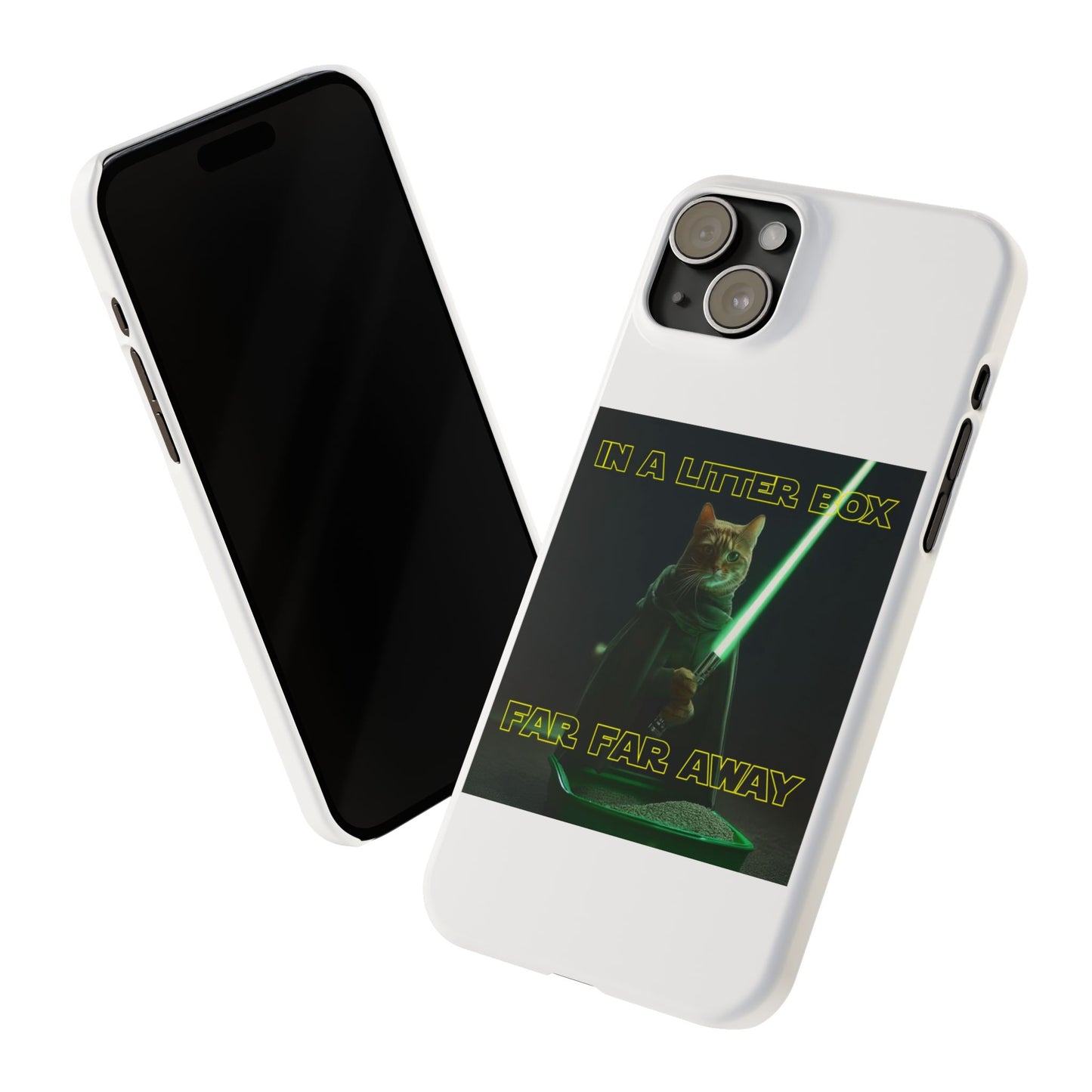 STAR WARS CAT IN A LITTER BOX FAR FAR AWAY  Slim Phone Cases