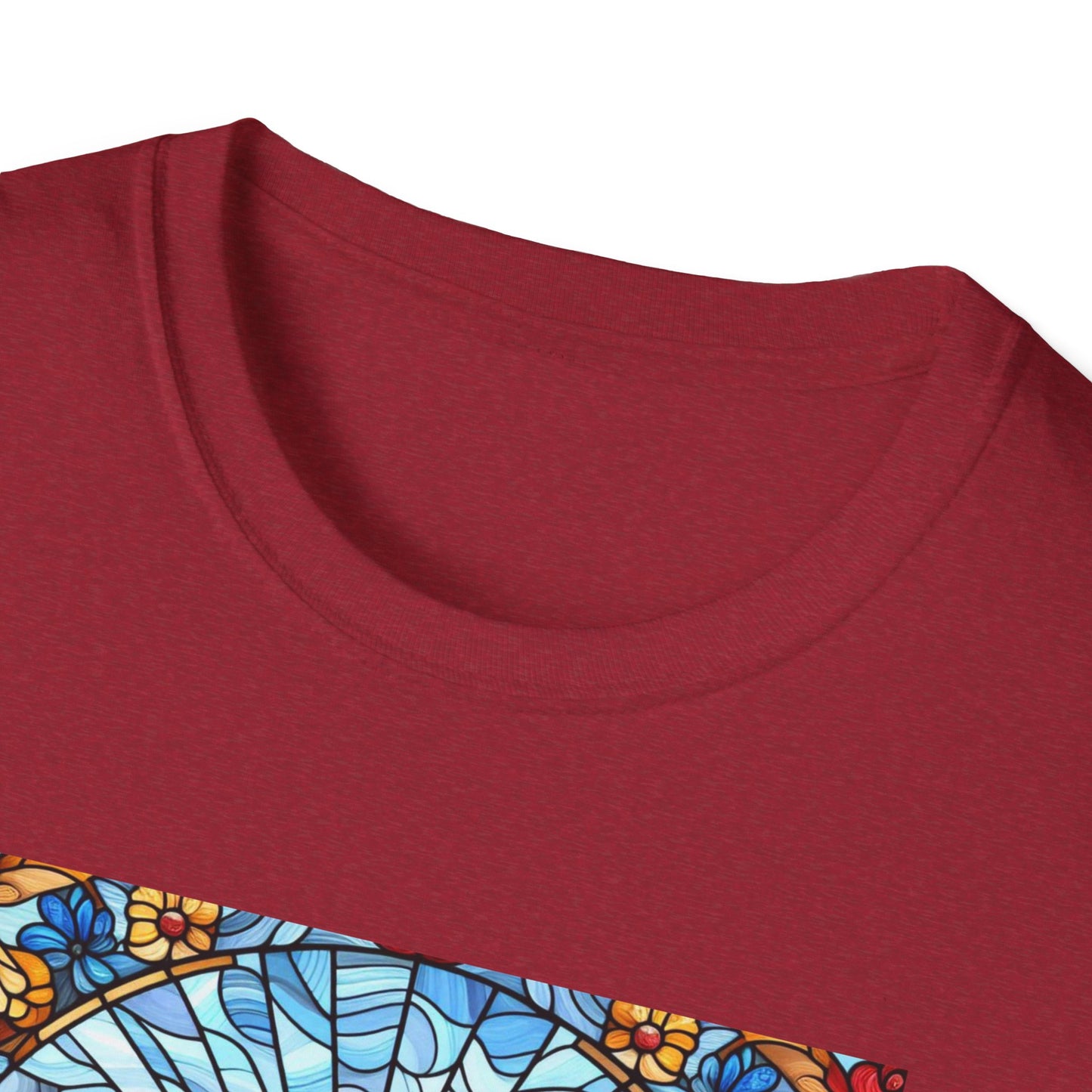 Dachshund Stained Glass Unisex Softstyle T-Shirt