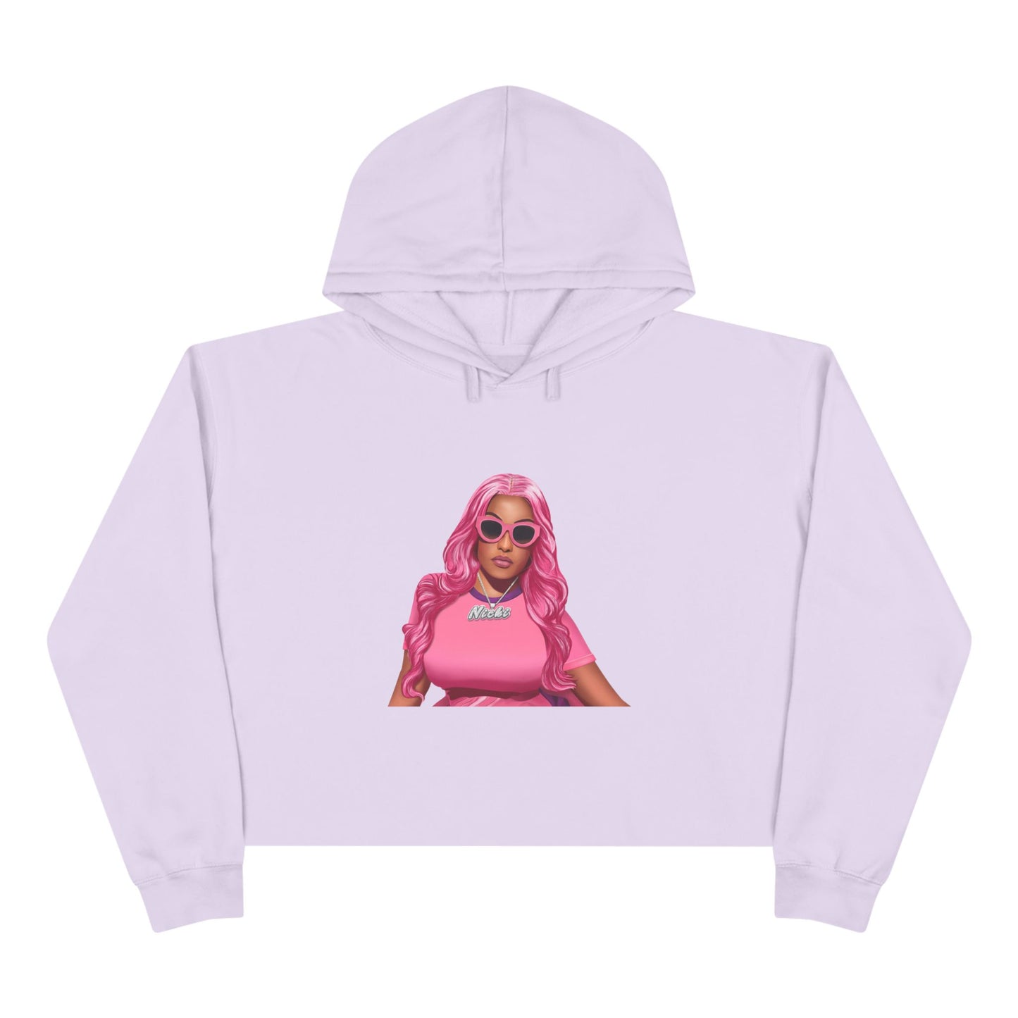 Nicki Minaj HIP HOP Bussin' Boujee CEO Clout Dank Delulu Crop Hoodie