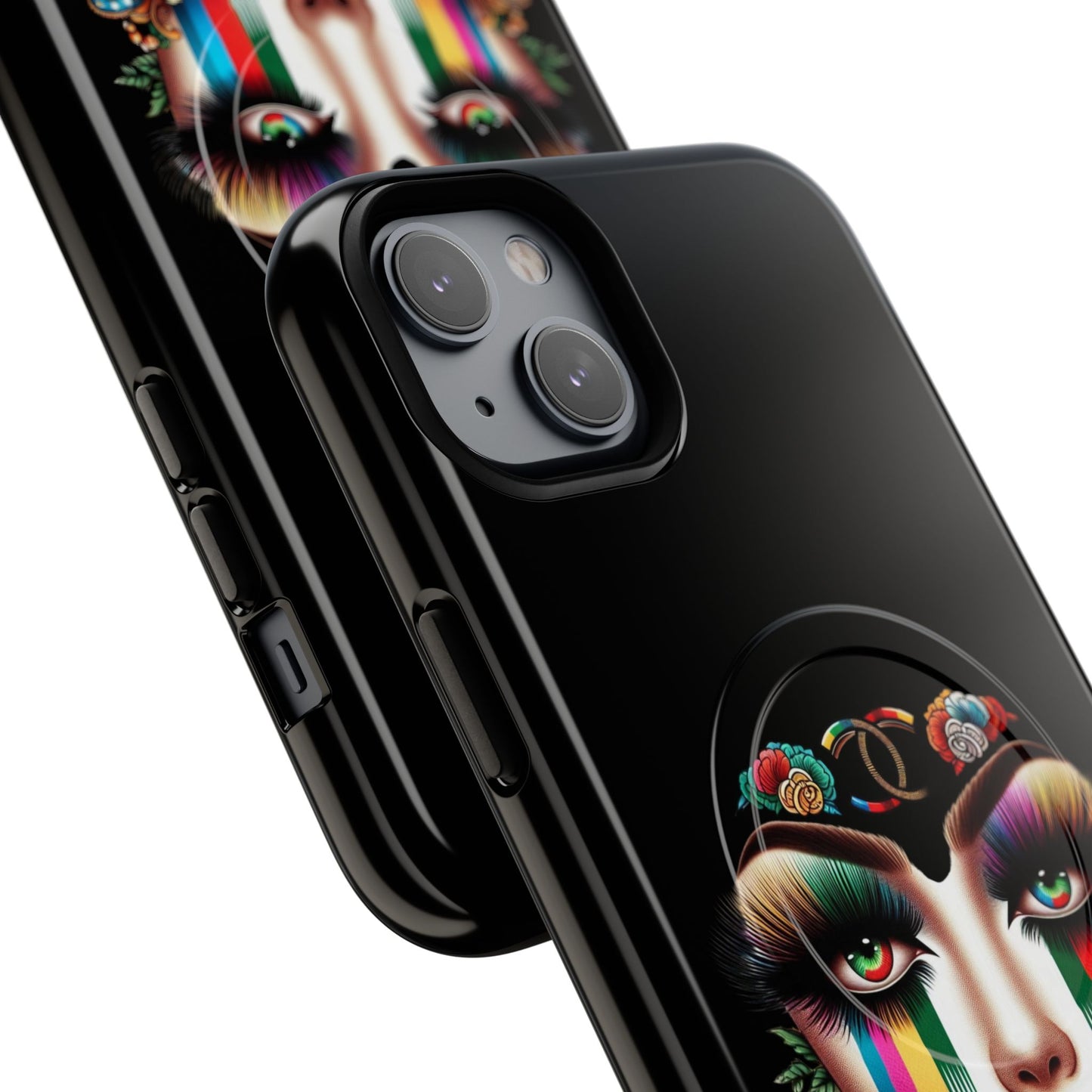 Gucci Inspired Artistic Tough Magnetic Phone Case - Vibrant Lady Design