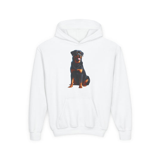 Rottweiler Youth Heavy Blend Hooded Sweatshirt