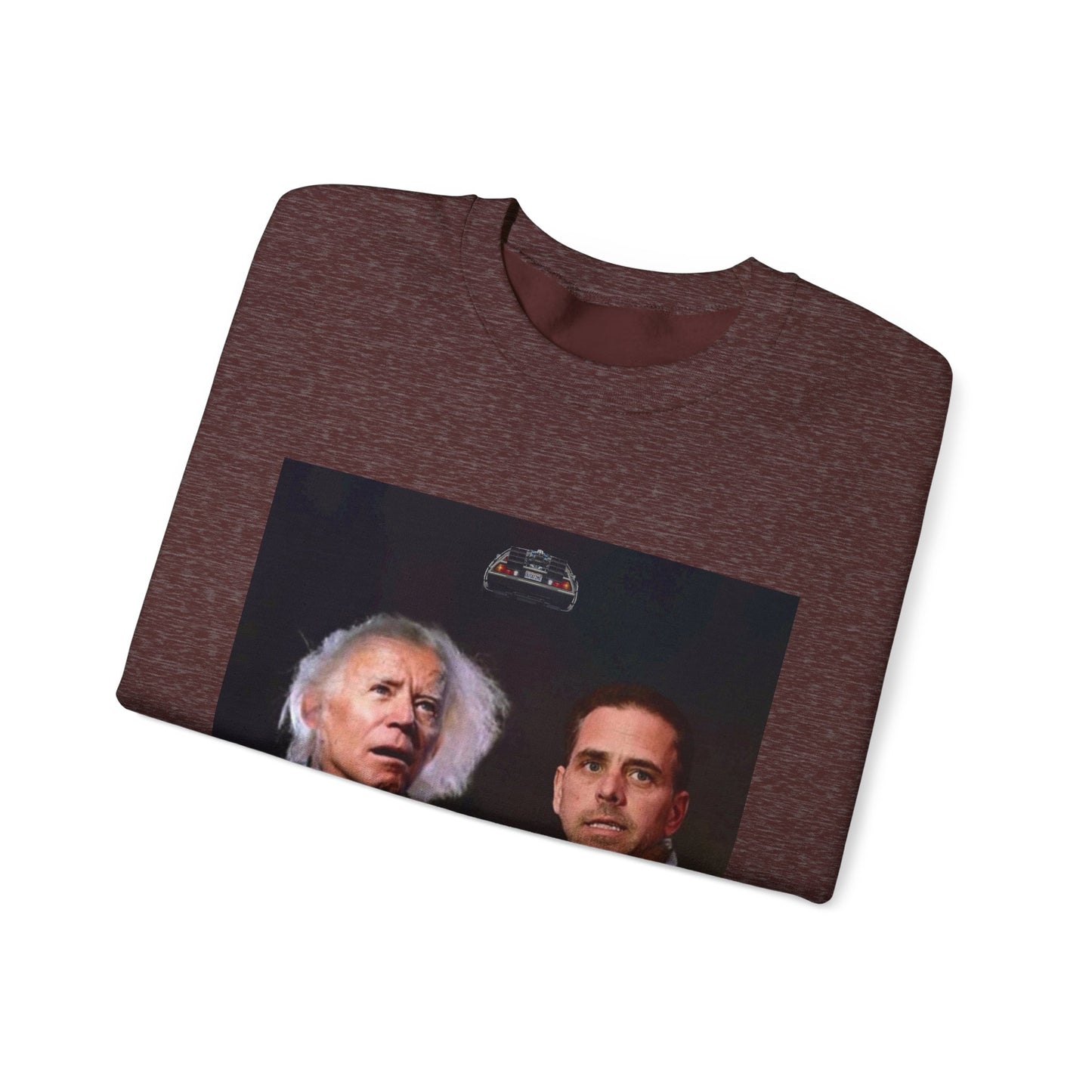Hunter Biden Convicted Felon Pardon Back to the basement Unisex Heavy Blend™ Crewneck Sweatshirt