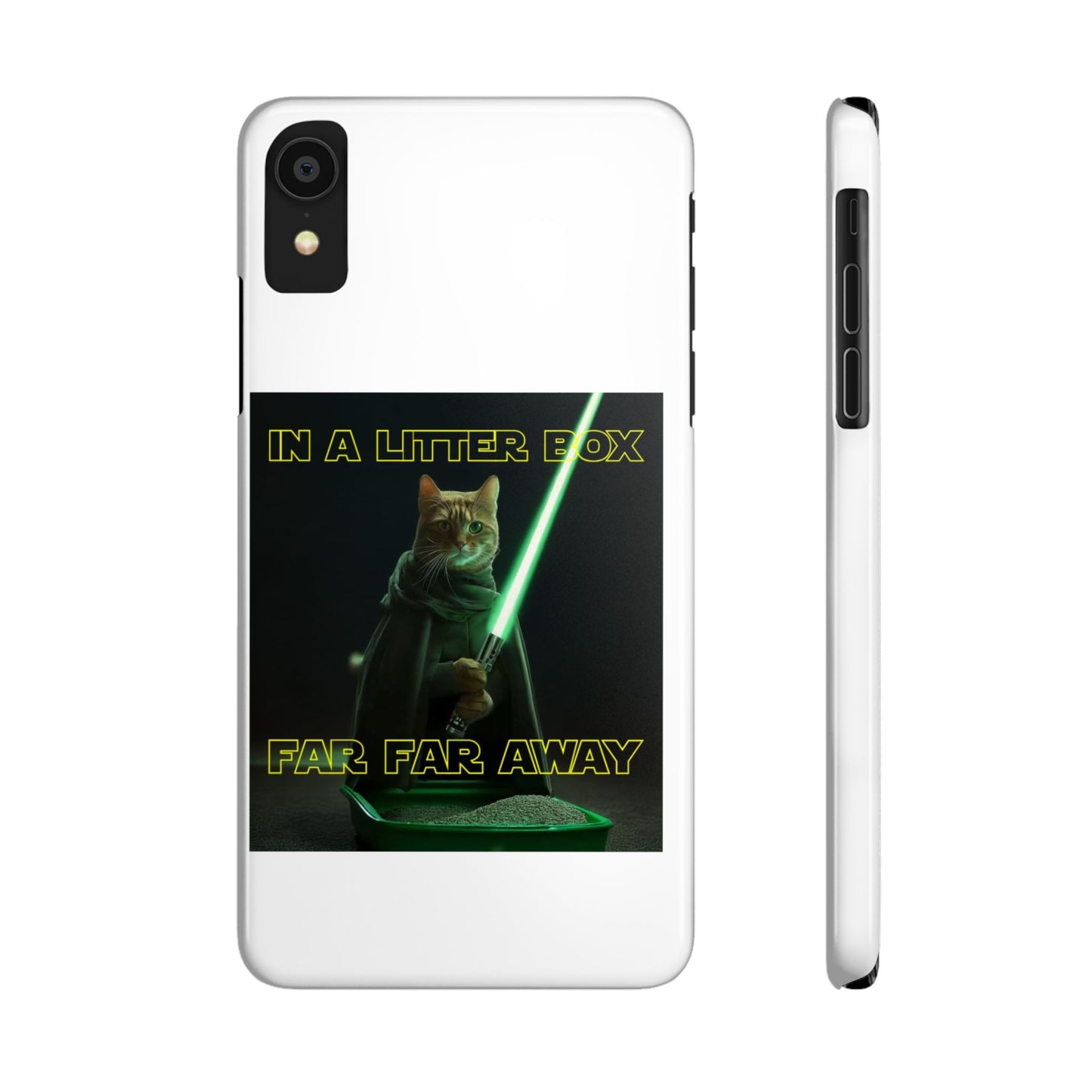 STAR WARS CAT IN A LITTER BOX FAR FAR AWAY  Slim Phone Cases