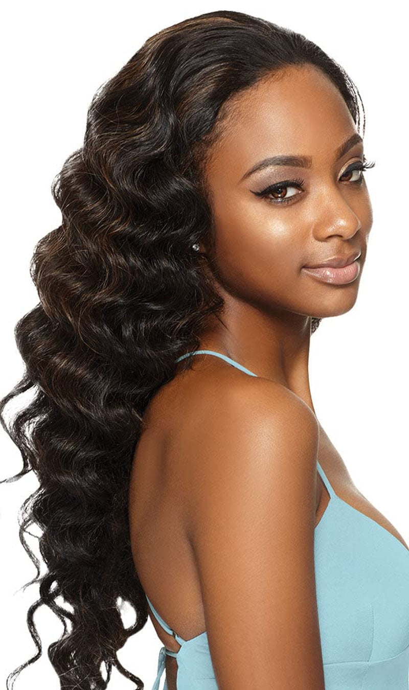 Synthetic Hair Half Wig Quick Weave Ashani (1B)