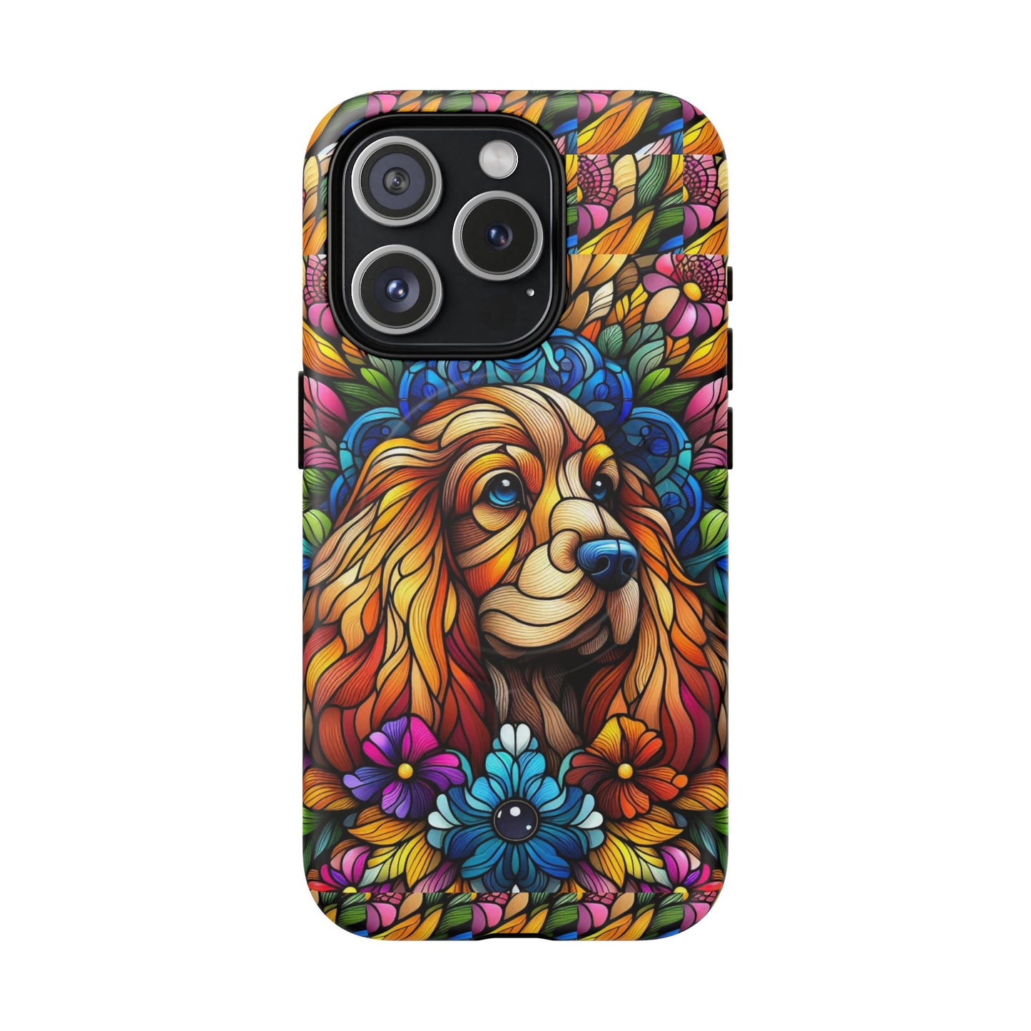 Dog Stained Glass Magnetic Cases