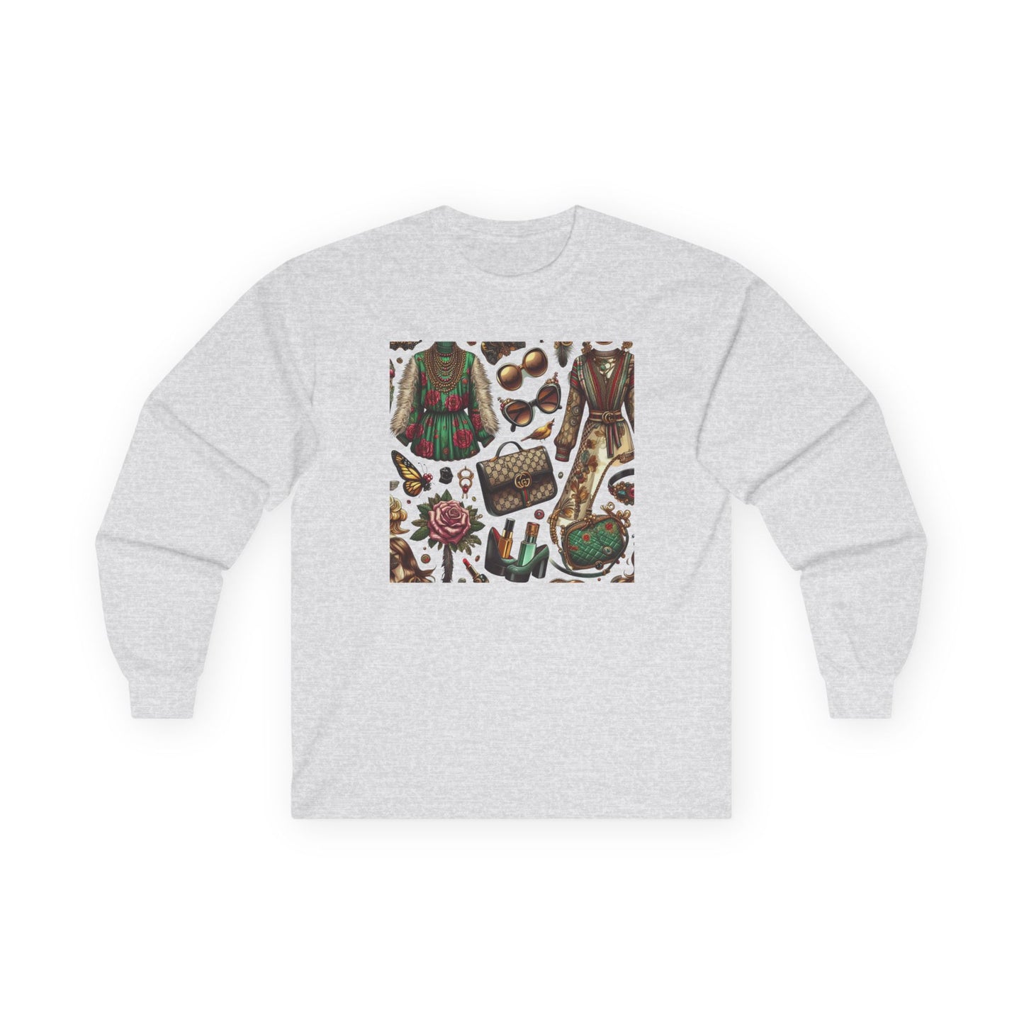 Bohemian Vibes Gucci-Inspired Unisex Ultra Cotton Long Sleeve Tee