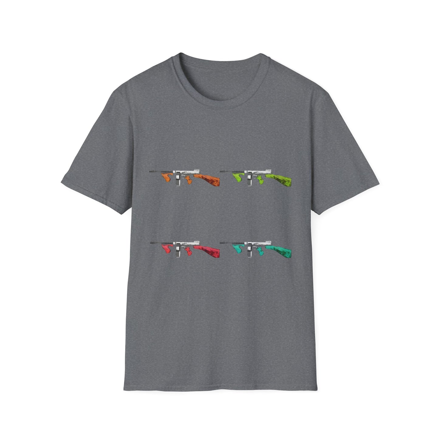 Thompson submachine gun TOMMY GUN M1928  POP ART Unisex Softstyle T-Shirt