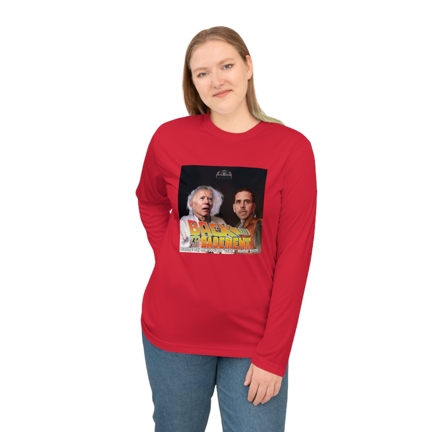 Long Sleeve Shirt - Hunter Biden Convicted Felon Pardon Back to the Basement