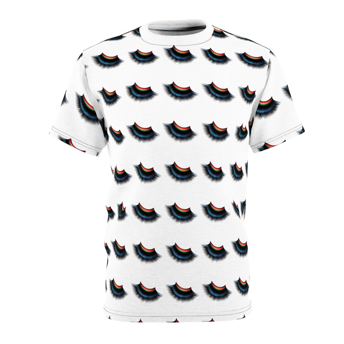 Lash Print Unisex Cut & Sew Tee - Trendy Graphic Tee for GUCCI Inspired Lash Lovers
