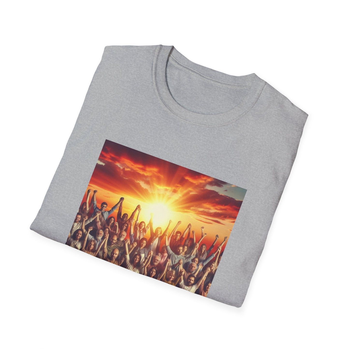 We Rise Motivational Unisex Softstyle T-Shirt