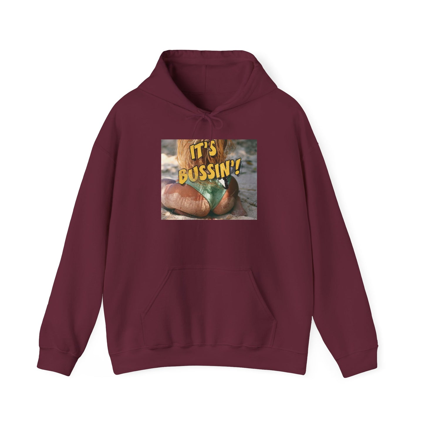 IT'S BUSSIN BEACH BOOTY Unisex Heavy Blend™ Hooded Sweatshirt