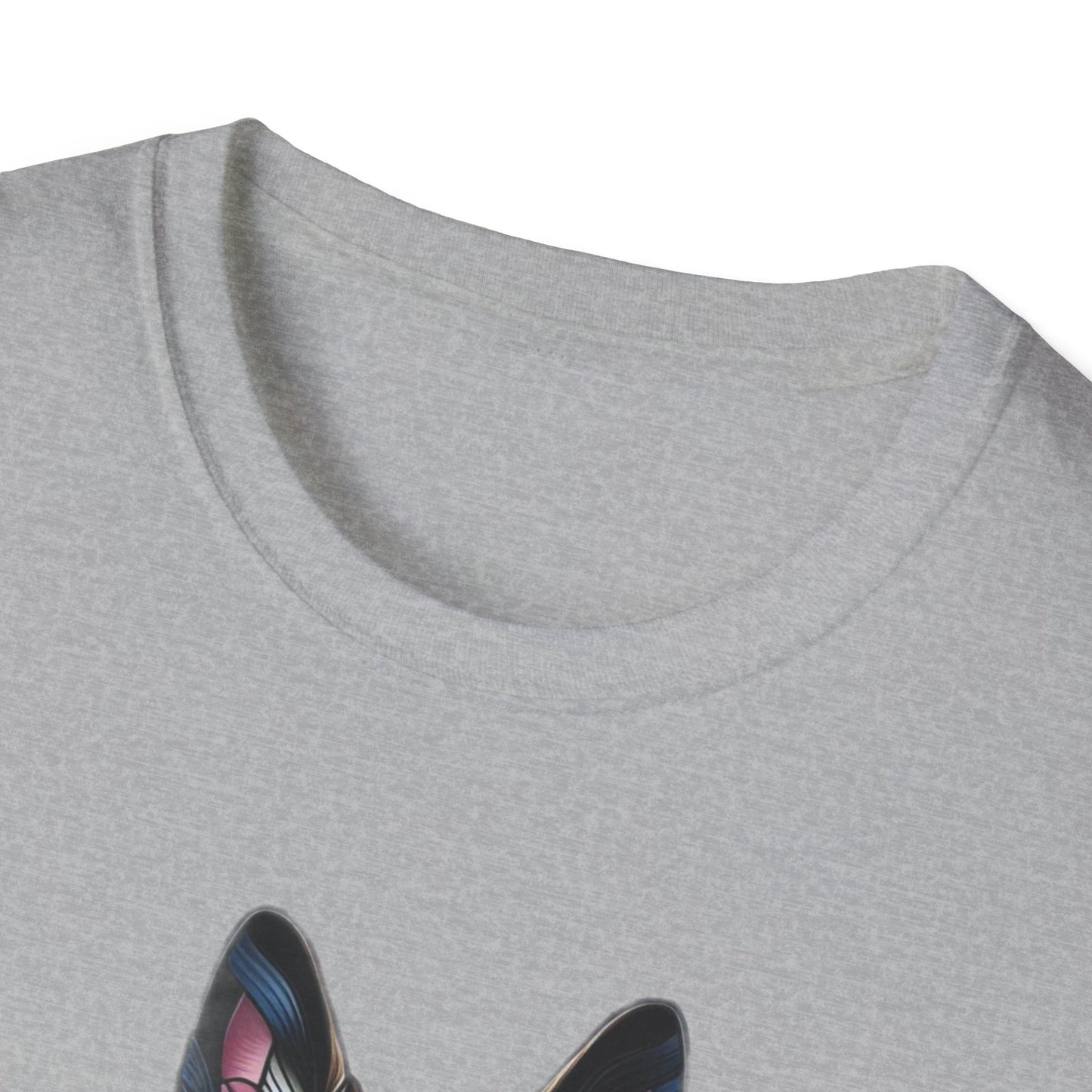 German Shepherd Stained Glass Unisex Softstyle T-Shirt