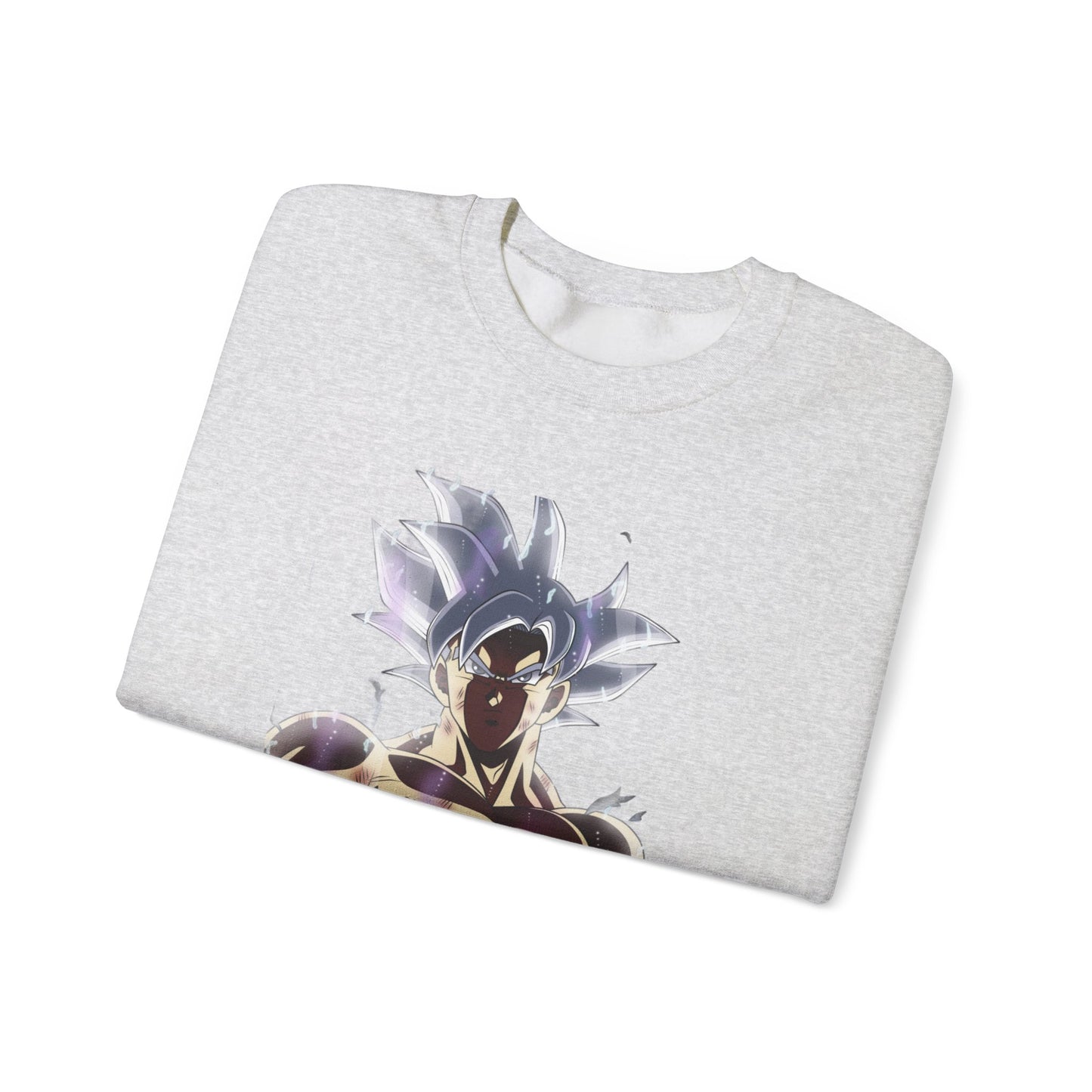 Dragon Ball Super Goku Crewneck Sweatshirt - Ultra Power White Hair Design