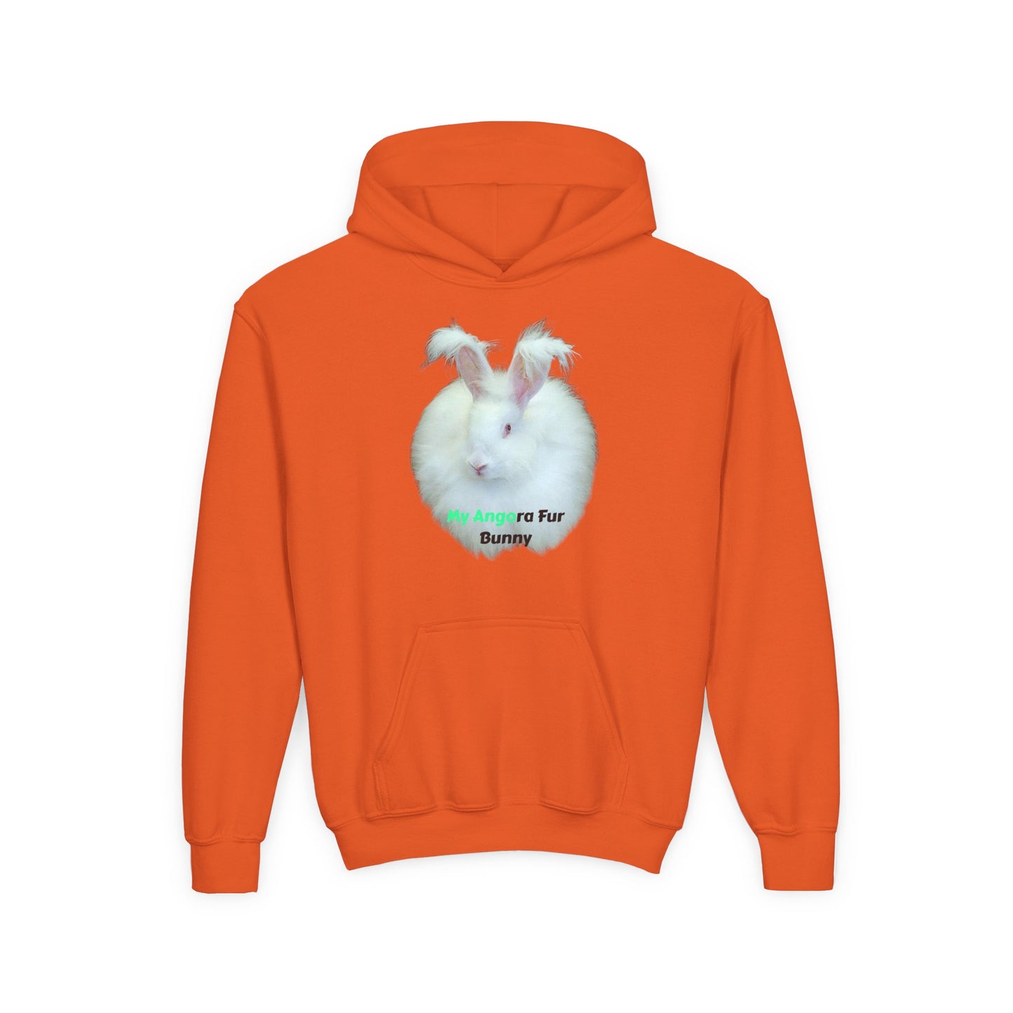 Angora Rabbit Youth Heavy Blend Hooded Sweatshirt
