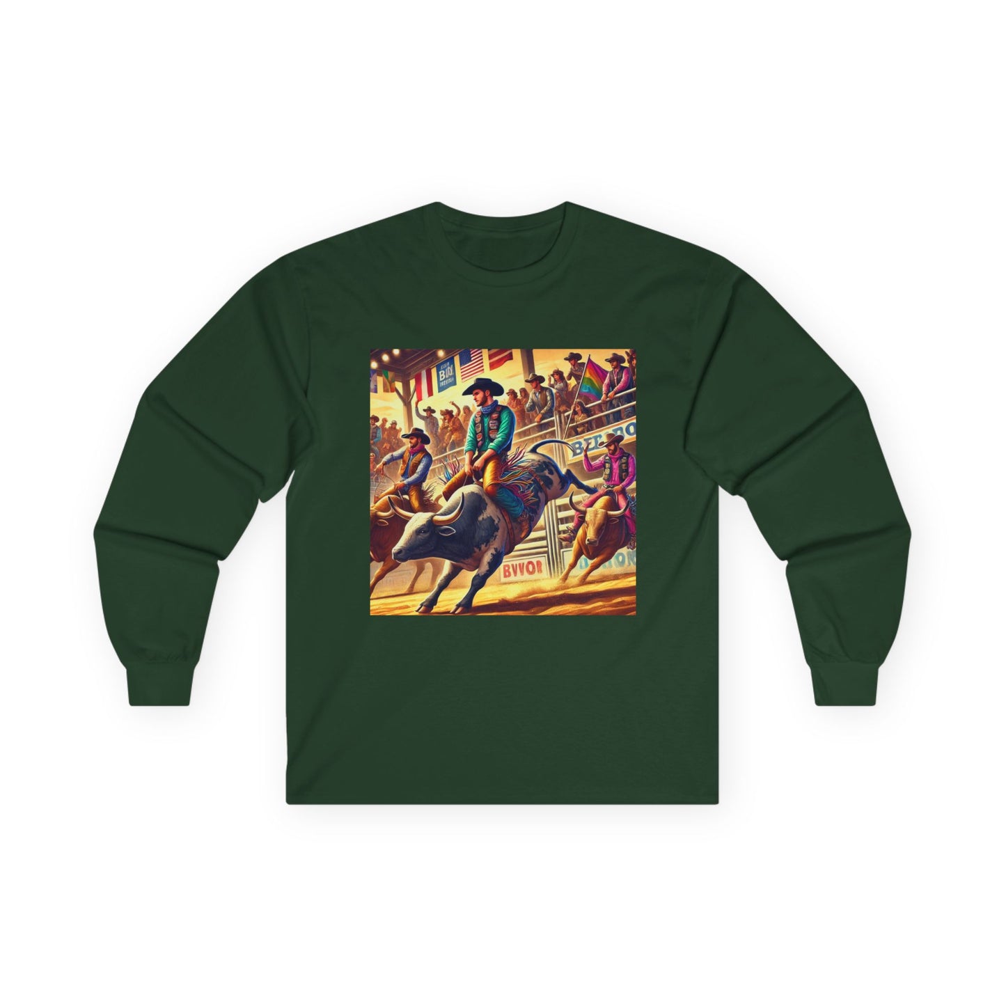 PBR Bull Riding Professional Bull Riders Unisex Ultra Cotton Long Sleeve Tee