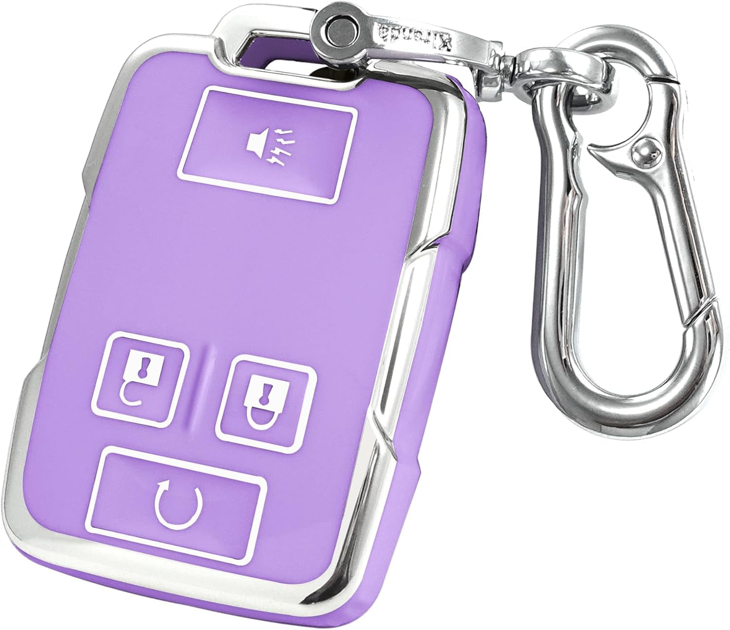 For Chevrolet Key Fob Cover Case with Keychain,Soft TPU Key Shell/Skin,4-Buttons Fit GMC Chevy Colorado Silverado Suburban Tahoe Silverado Remote Key Vehicle Accessories(Red)