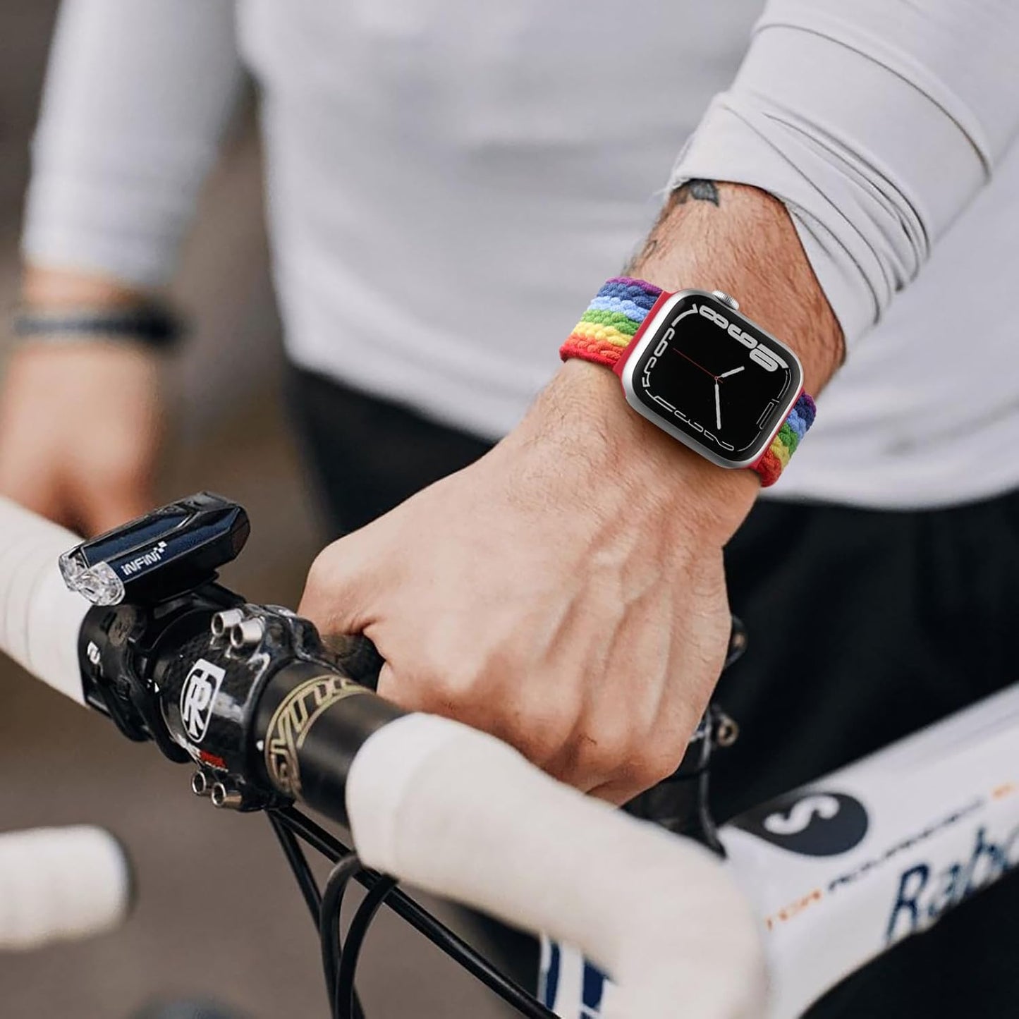 Braided Solo Loop Compatible with Apple Watch Band 38Mm 40Mm 41Mm 42Mm 44Mm 45Mm 49Mm for Women Men,Stretchy Nylon Sport Elastic Strap for Iwatch Bands Series 9 8 7 6 5 4 3 2 1 SE Ultra/Ultra 2