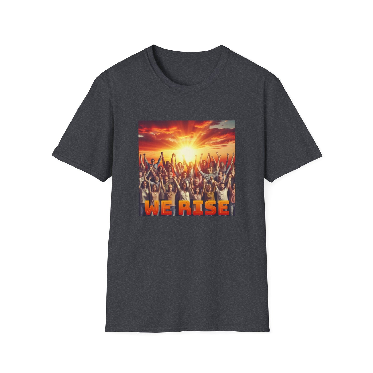 We Rise Motivational Unisex Softstyle T-Shirt