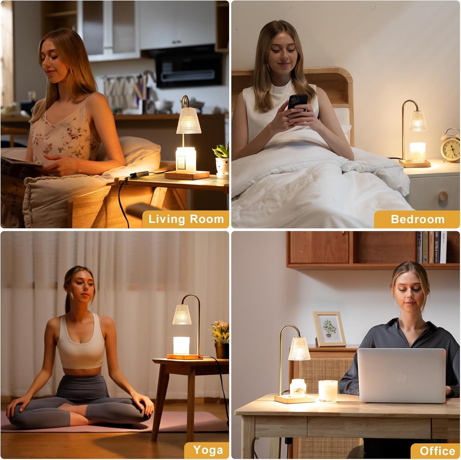 Candle Warmer Lamp with Timer-Dimmable Candle Warmer,Birthday Gifts for Women,House Warming Gifts New Home Bedroom Decor,Wax Warmer for Scented Wax Jar Candles