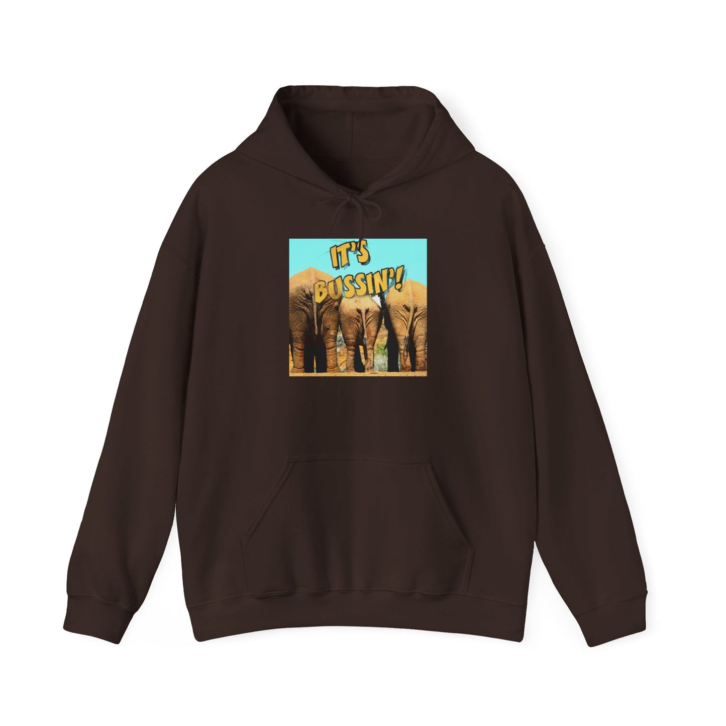 IT'S BUSSIN ELEPHANT BOOTY Unisex Heavy Blend™ Hooded Sweatshirt