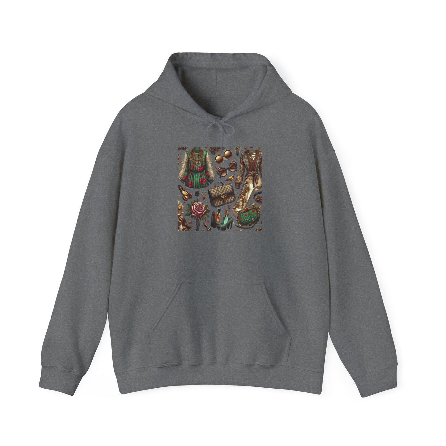 Vintage-Gucci Inspired Art Hoodie – Unisex Heavy Blend™ Hooded Sweatshirt