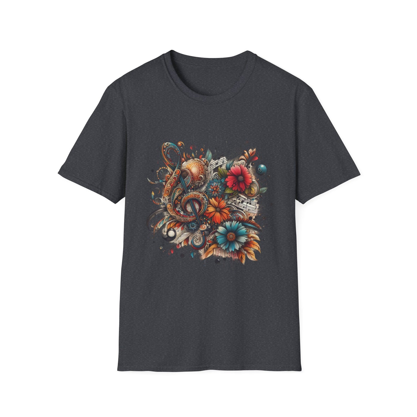 Angie Stone inspired Colorful Artistic Floral Unisex T-Shirt - Graphic Tee for Art Lovers