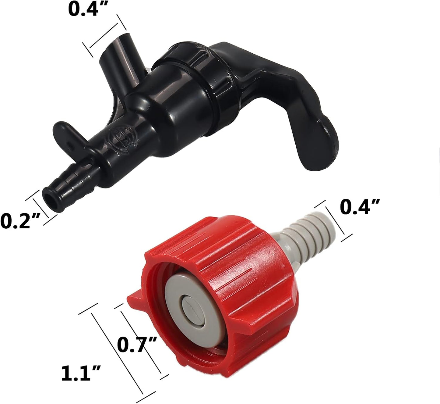 Red BIB Tap Valve for Coca Cola Bag in Box Syrups Picnic Faucet Soda Dispensing Hose Kit by Gwenb