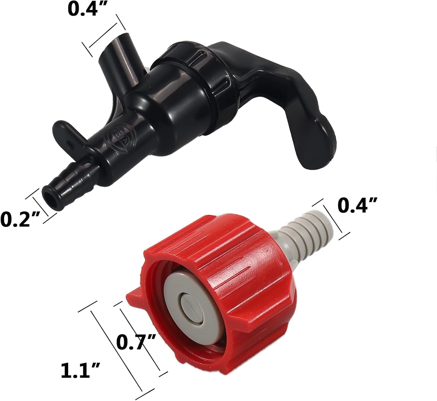 Red BIB Tap Valve for Coca Cola Bag in Box Syrups Picnic Faucet Soda Dispensing Hose Kit by Gwenb