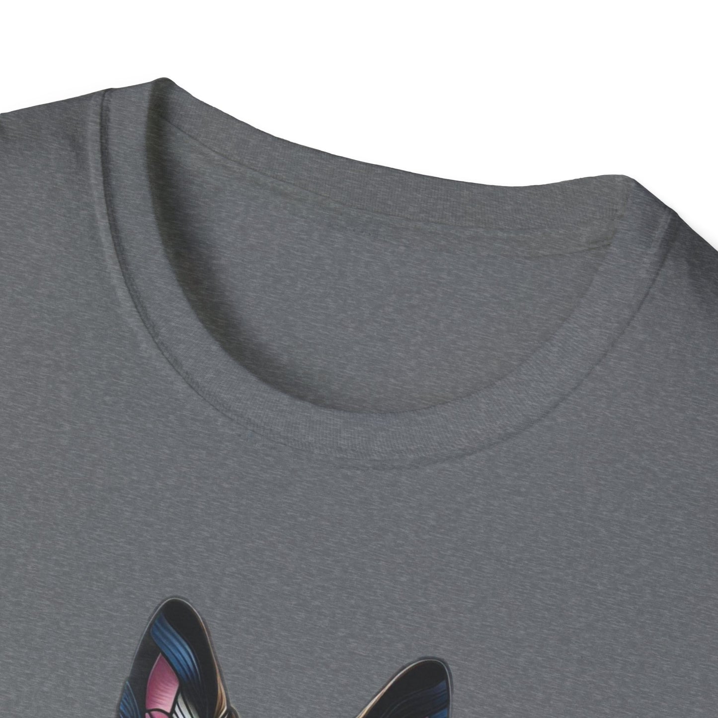 German Shepherd Stained Glass Unisex Softstyle T-Shirt