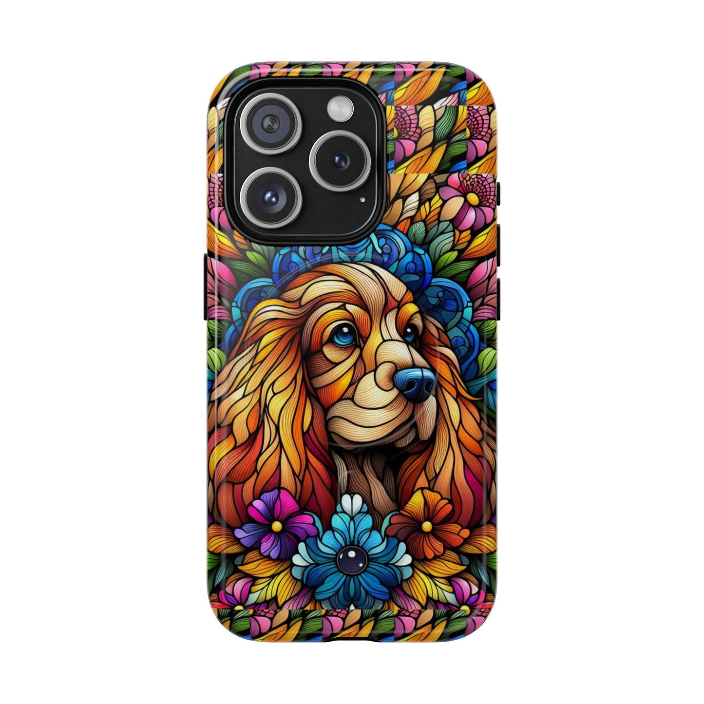 Dog Stained Glass Magnetic Cases