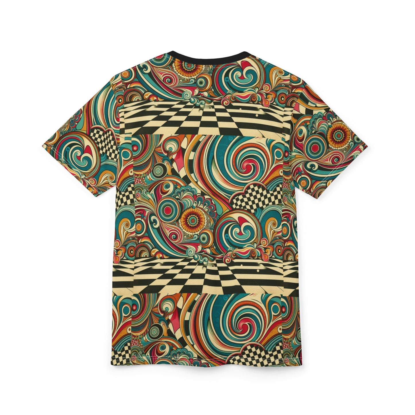 Psychedelic Pattern Unisex Tee - Vibrant, Colorful Art for Creative Souls