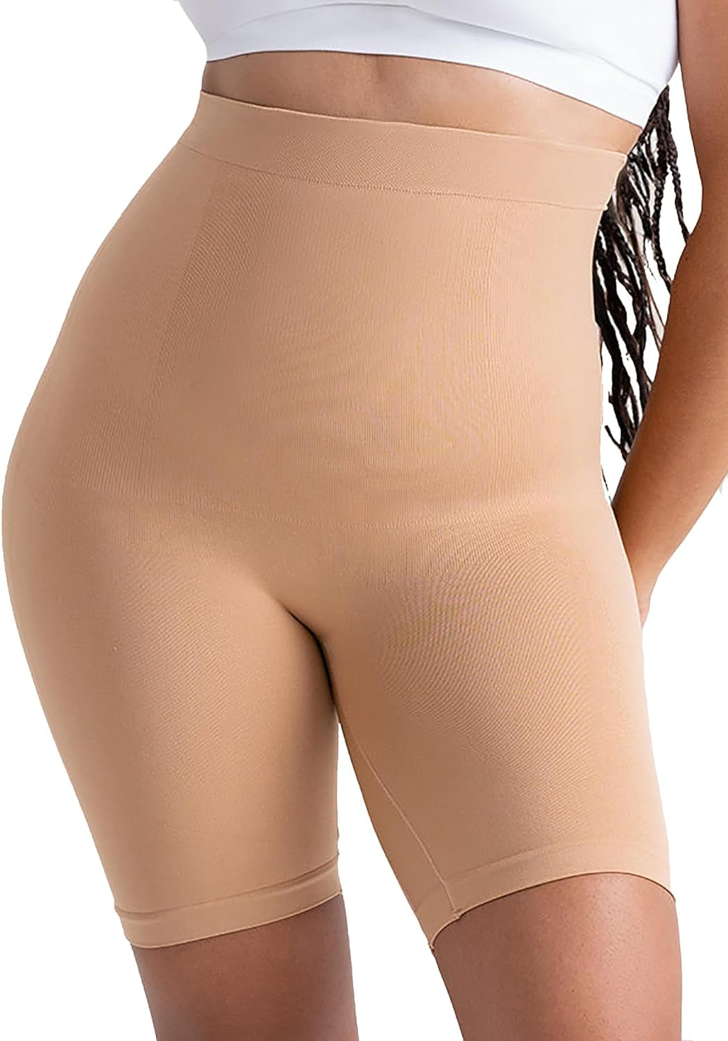 High Waisted Body Shaper Shorts Shapewear for Women Tummy Control Thigh Slimming Technology