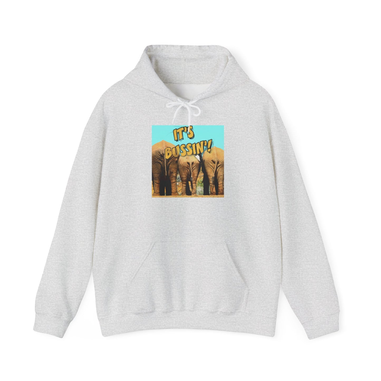 IT'S BUSSIN ELEPHANT BOOTY Unisex Heavy Blend™ Hooded Sweatshirt