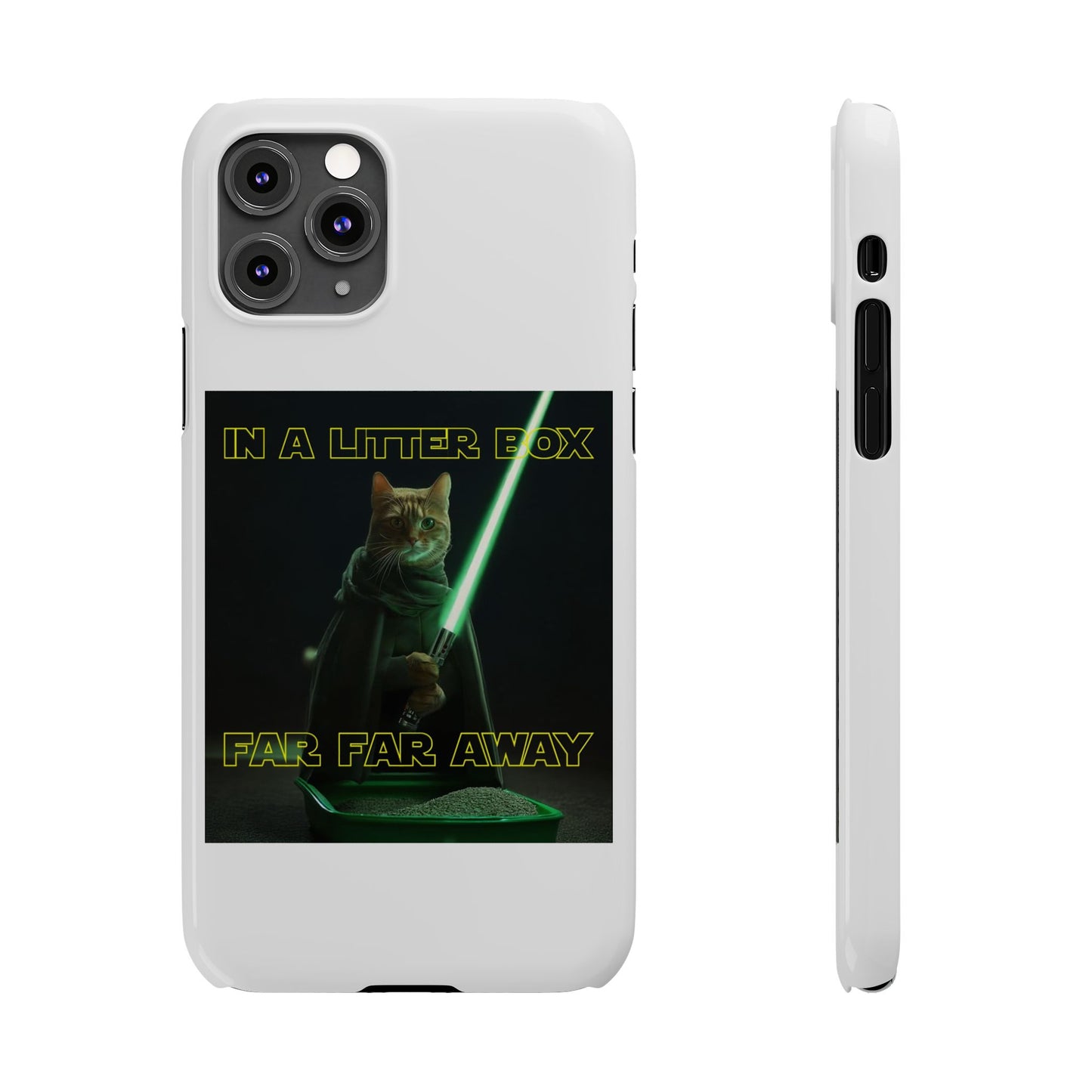 STAR WARS CAT IN A LITTER BOX FAR FAR AWAY  Slim Phone Cases