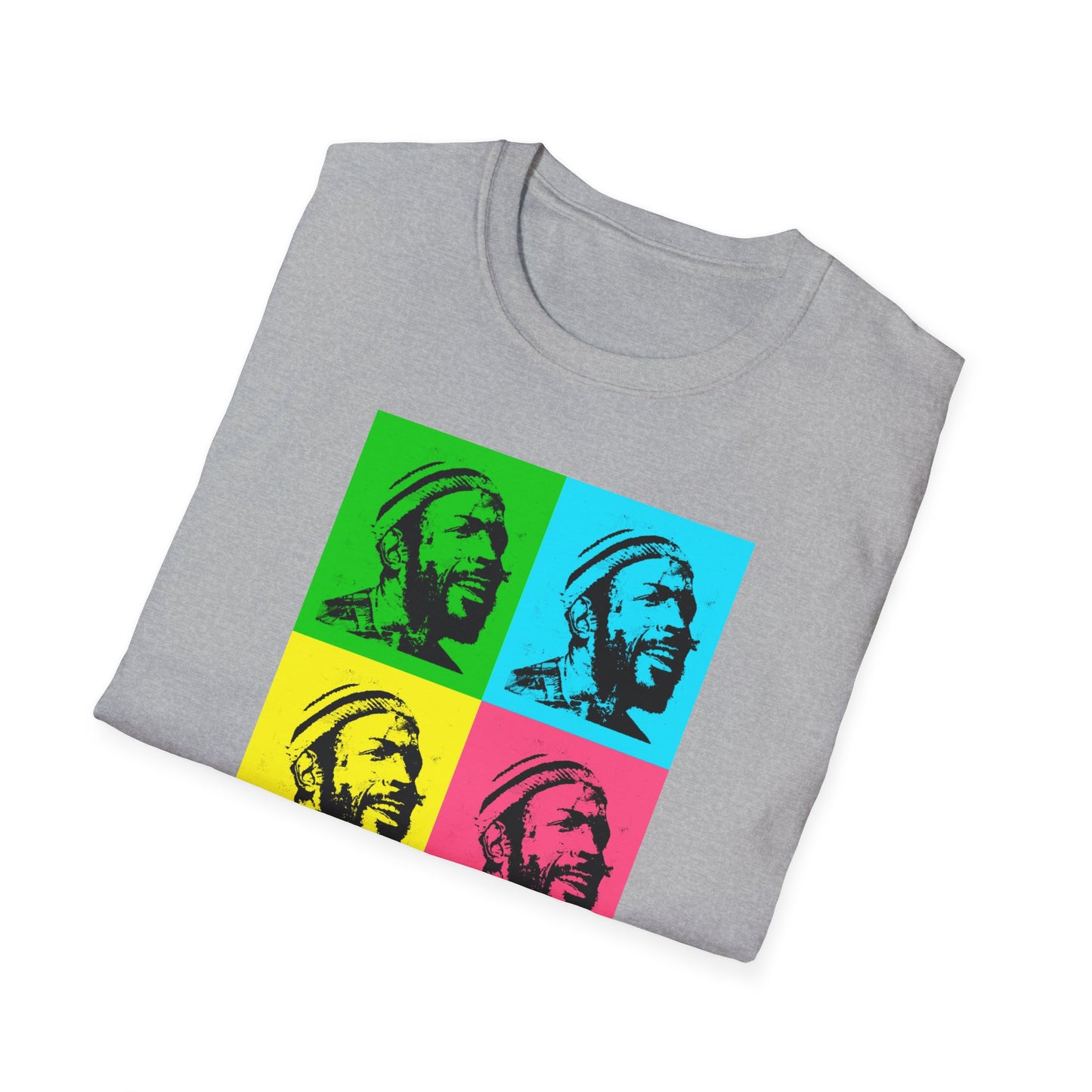 Marvin Gaye Abstract Paintings Andy Warhol Style Pop Art Unisex Soft style T-Shirt