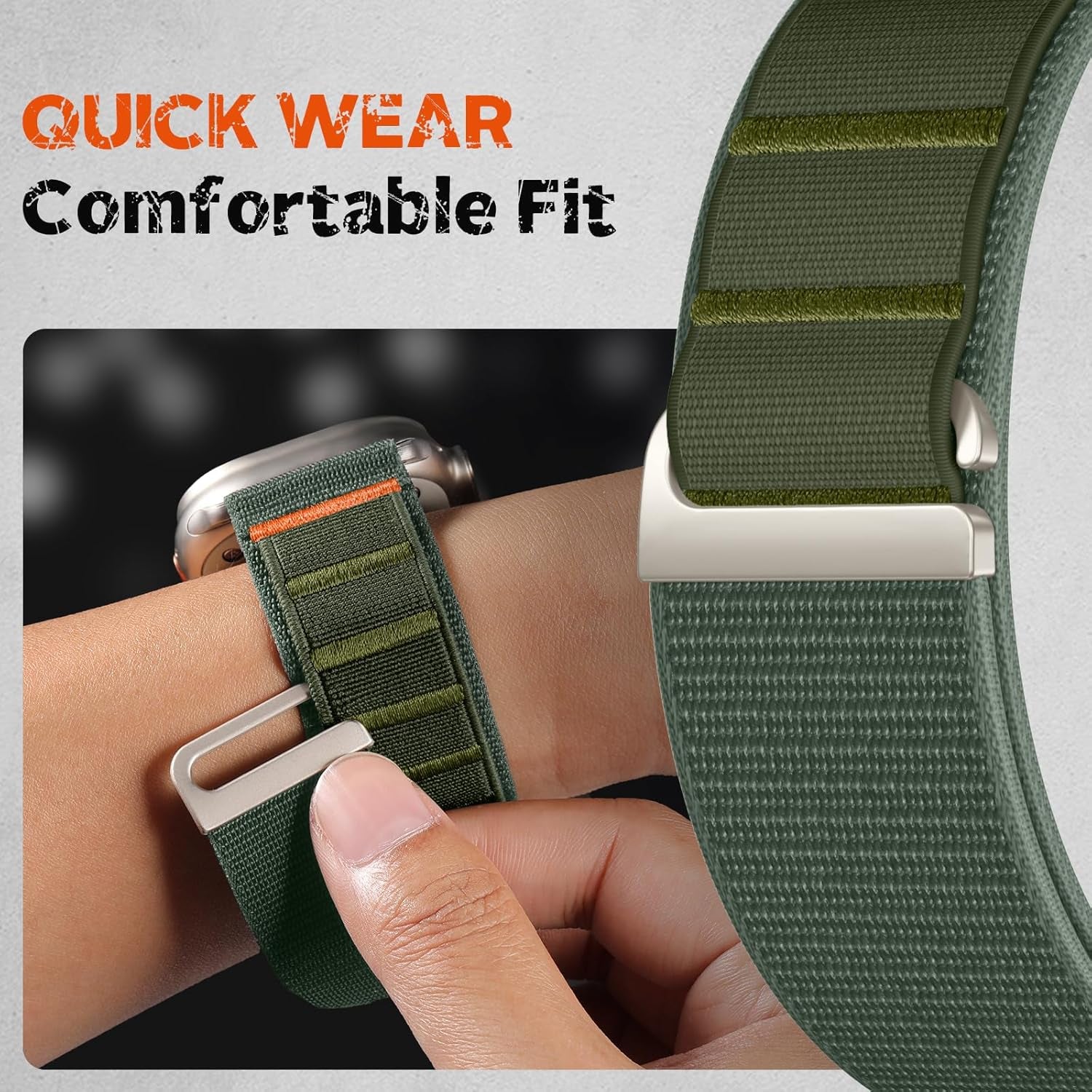 Alpine Nylon Watch Band and Sport Magnetic Band Compatible with Apple Watch Ultra 2/Ultra 49Mm, for Iwatch Series 10/9/8/7/6/5/4/3 SE, for Men 46Mm 45Mm 44Mm 42Mm 41Mm 40Mm 38Mm Strap