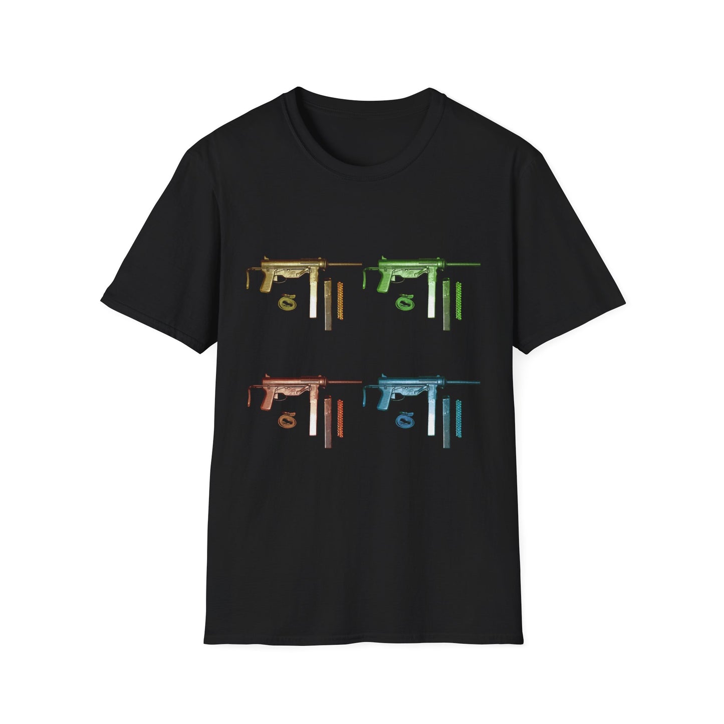 Grease Gun M3 submachine gun POP ART Unisex Softstyle T-Shirt