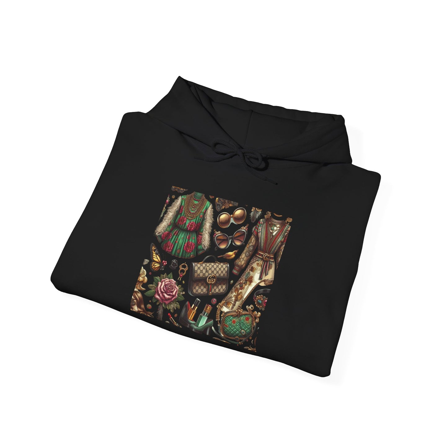 Vintage-Gucci Inspired Art Hoodie – Unisex Heavy Blend™ Hooded Sweatshirt