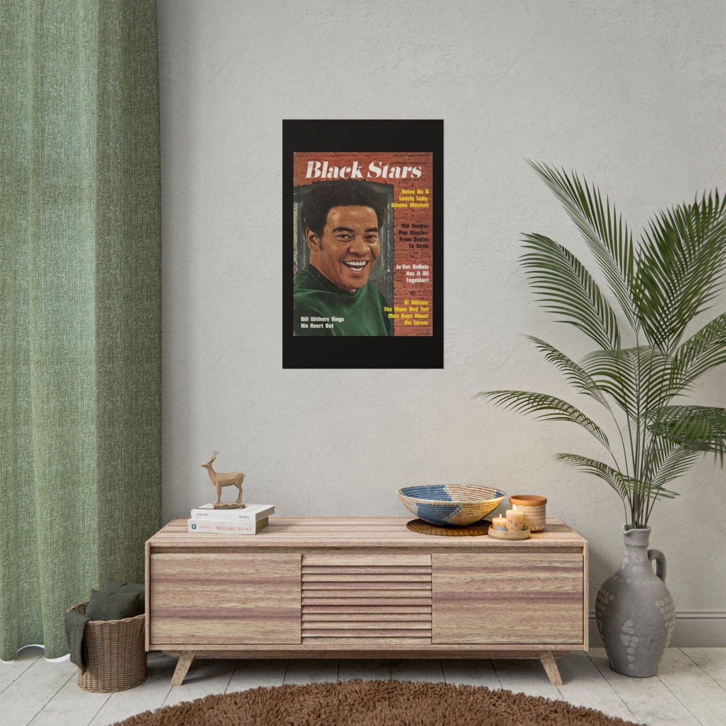 Vintage Music Rolled Posters - Bill Withers, August 1974 Design