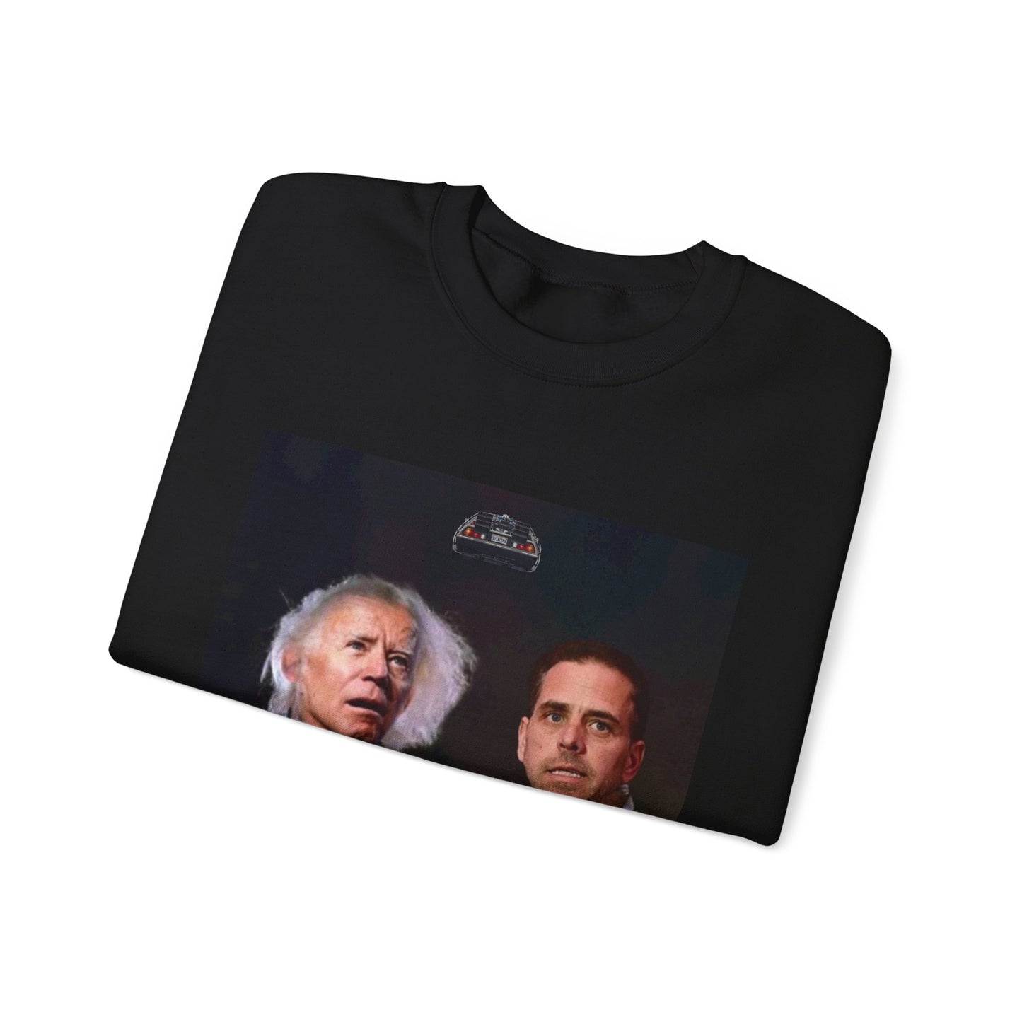 Hunter Biden Convicted Felon Pardon Back to the basement Unisex Heavy Blend™ Crewneck Sweatshirt