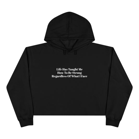 Strong Crop Hoodie - Empowering Women's Apparel for Resilience