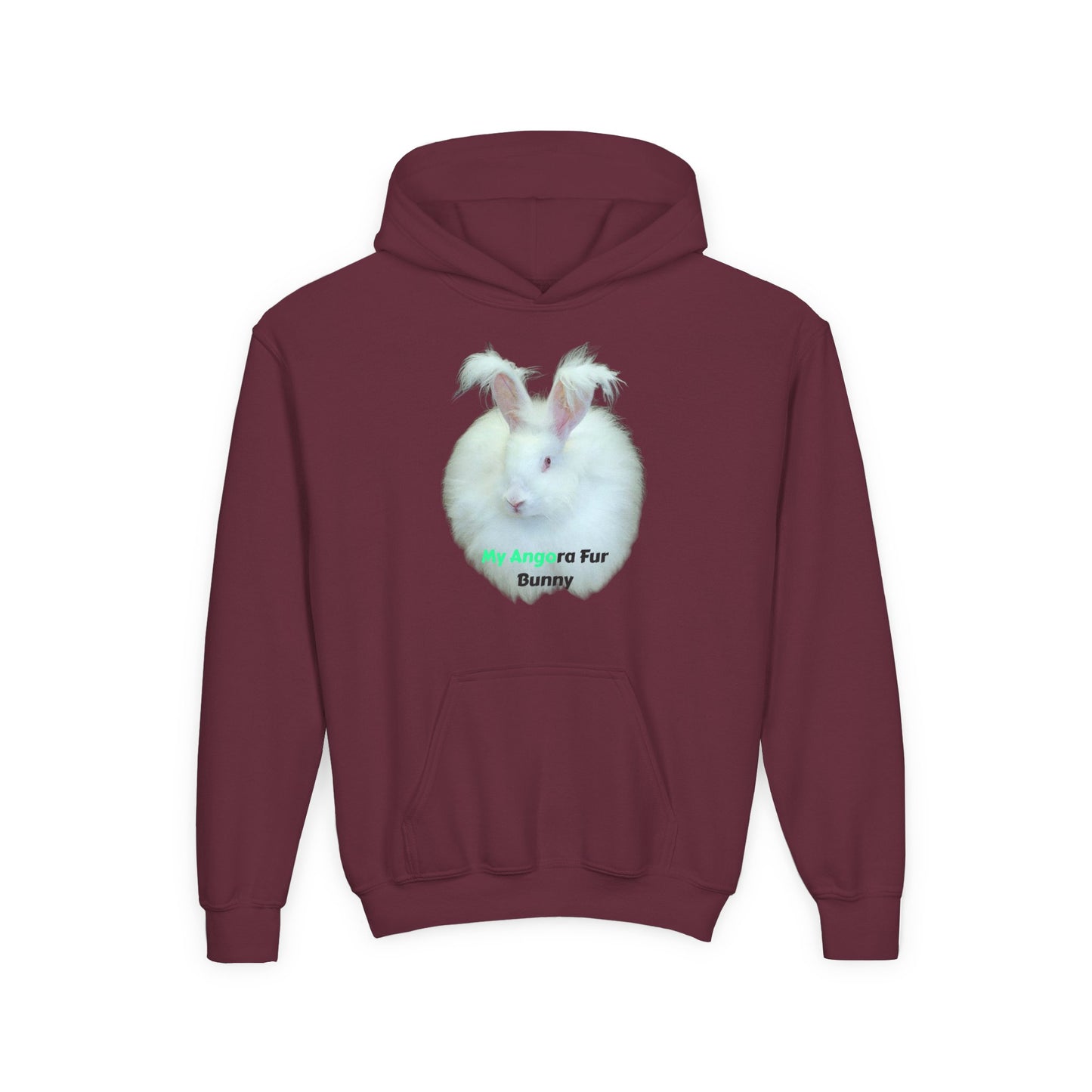 Angora Rabbit Youth Heavy Blend Hooded Sweatshirt