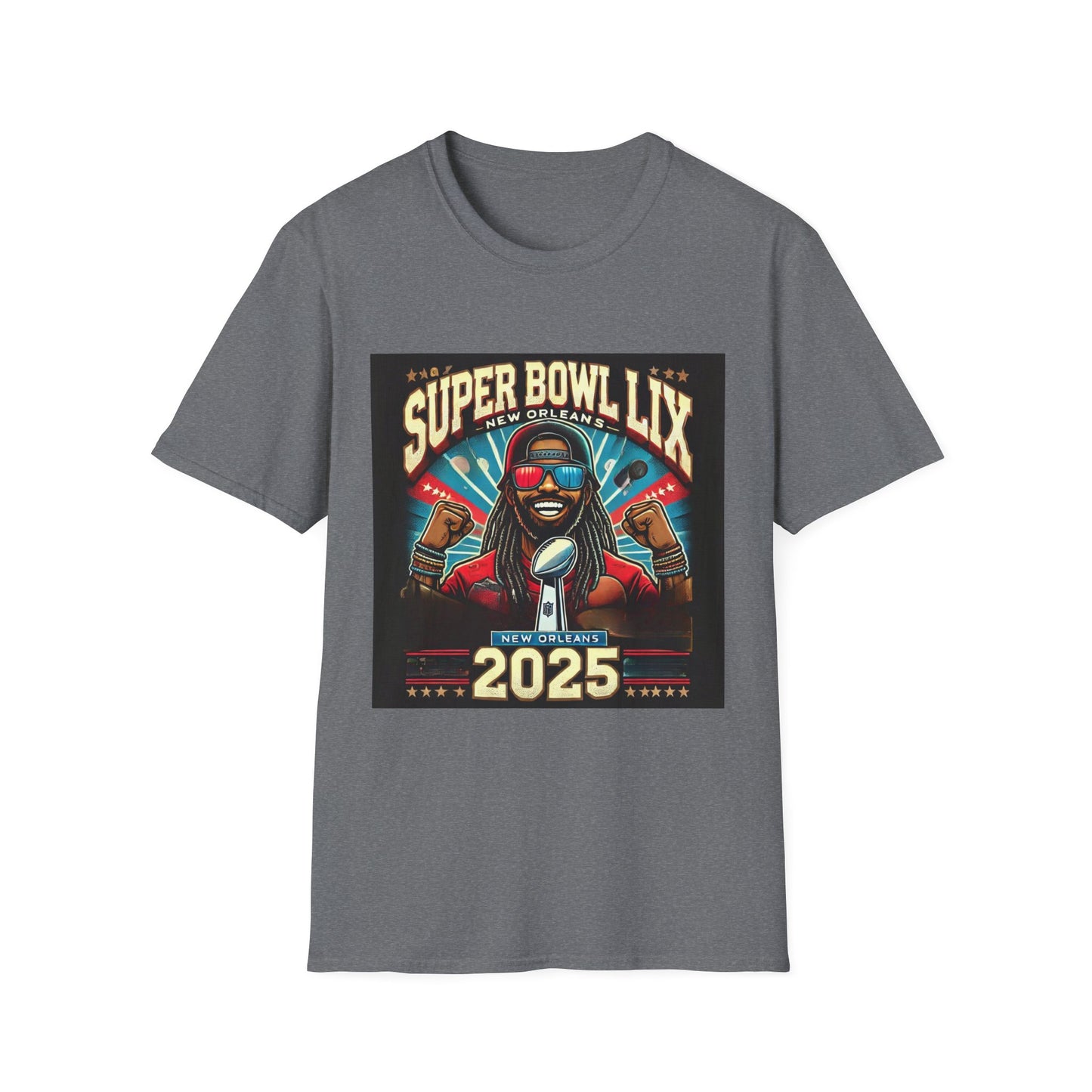 T-Shirt,Hoodie, !!! Super Bowl LIX New Orleans 2025 Unisex Softstyle T-Shirt