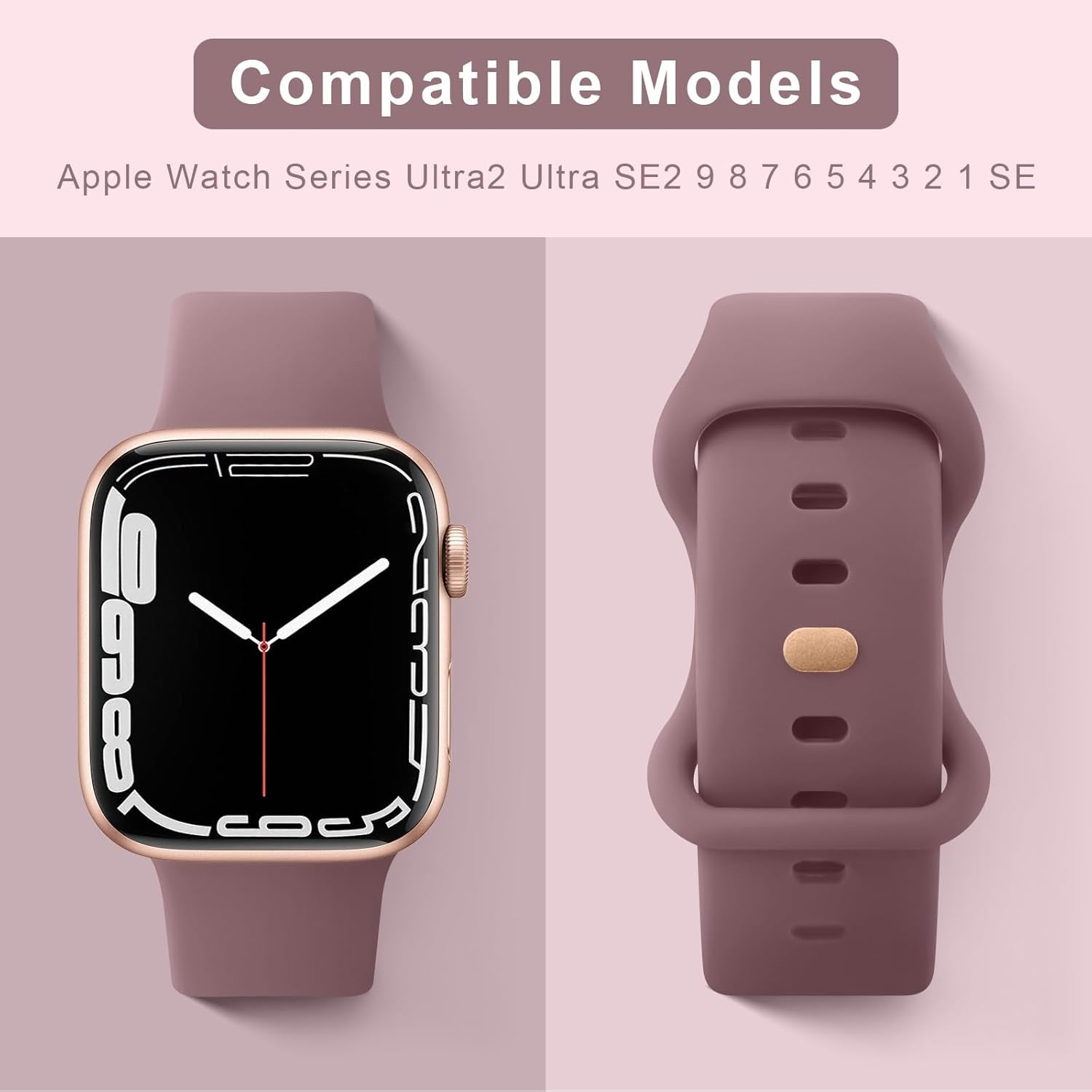Band for Apple Watch Series 8 SE 7 6 5 4 3 2 1 45/41/40/44/38/42Mm Women Men Soft Replacement Silicone Band for Iwatch