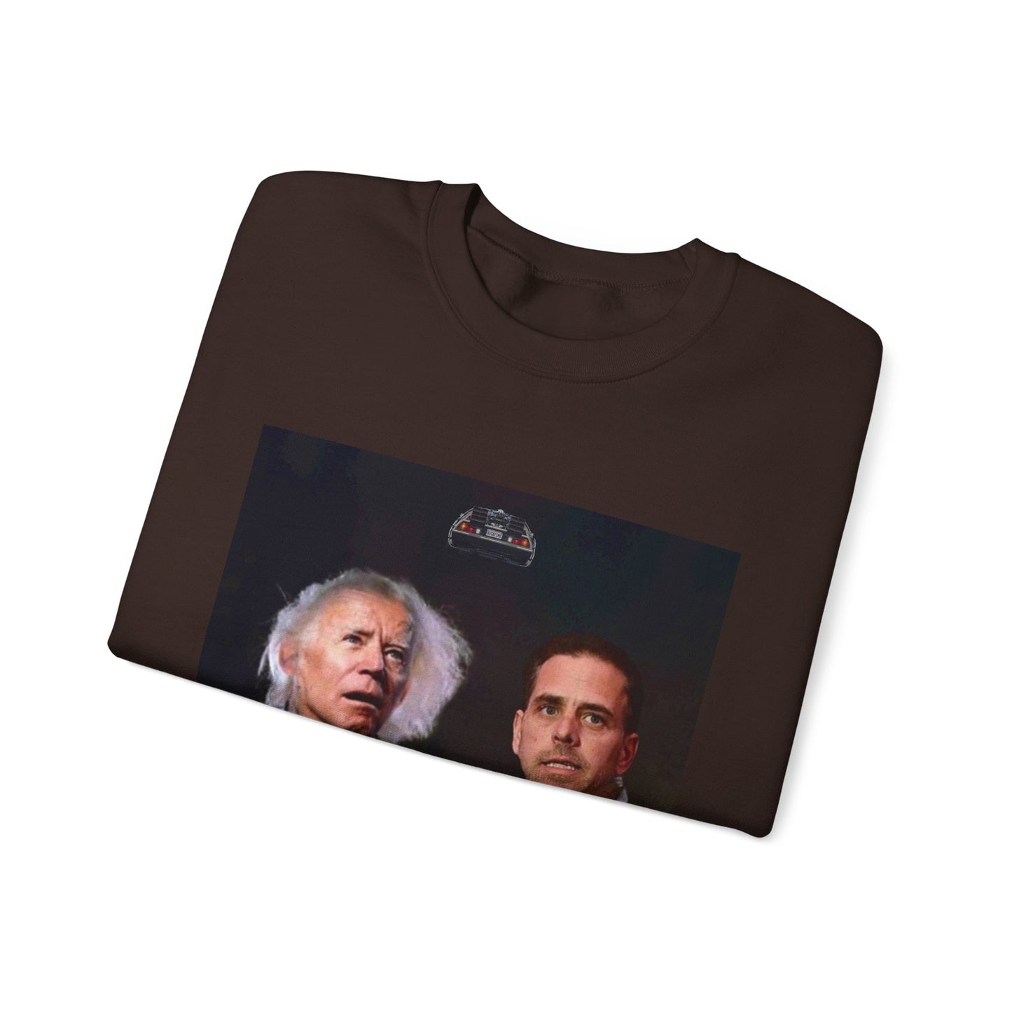 Hunter Biden Convicted Felon Pardon Back to the basement Unisex Heavy Blend™ Crewneck Sweatshirt