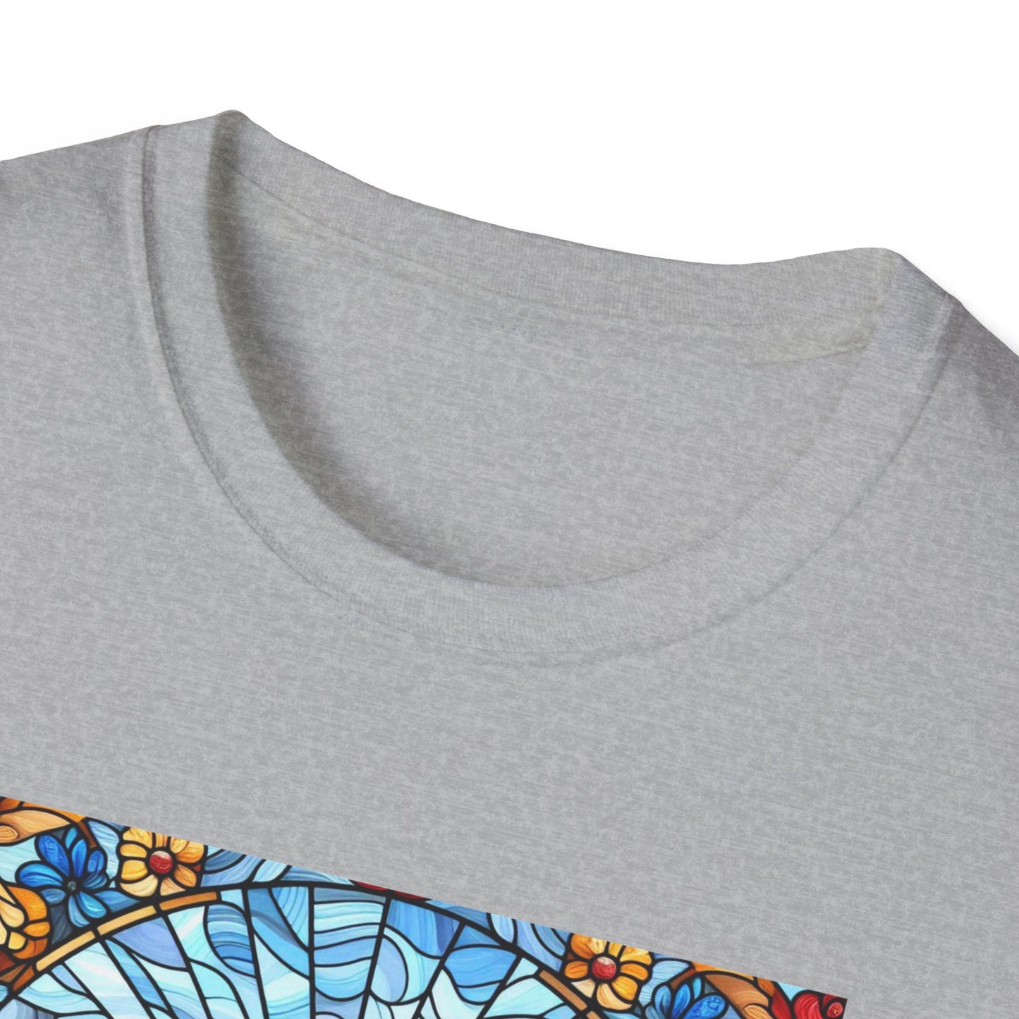 Dachshund Stained Glass Unisex Softstyle T-Shirt