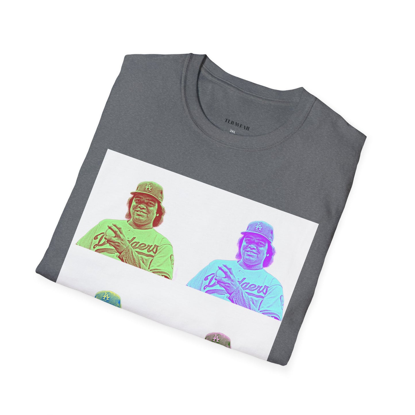 Fernando Valenzuela Dodgers Andy Warhol Style Pop Art Unisex Softstyle T-Shirt