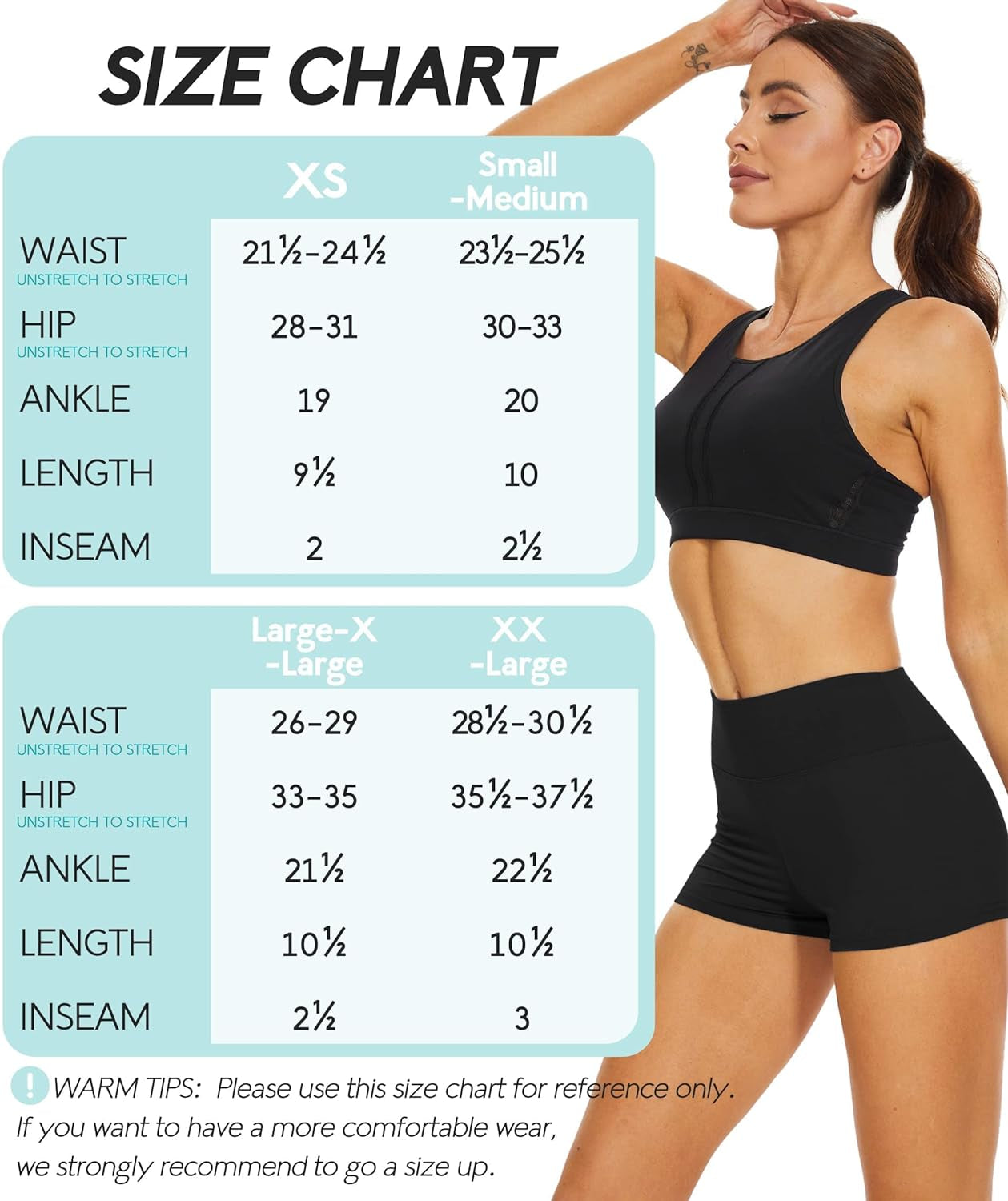 High Waisted Biker Shorts for Women - 8"/5"/3" Soft Black Spandex Shorts for Workout Volleyball Yoga Dance