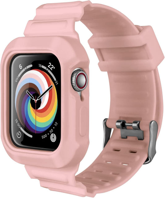 Case Bands Compatible with Apple Watch Band 38Mm 40Mm 41Mm 42Mm 44Mm 45Mm, Compatible with Iwatch Bands Serise 7 6 5 4 3 2 1 SE for Women Men