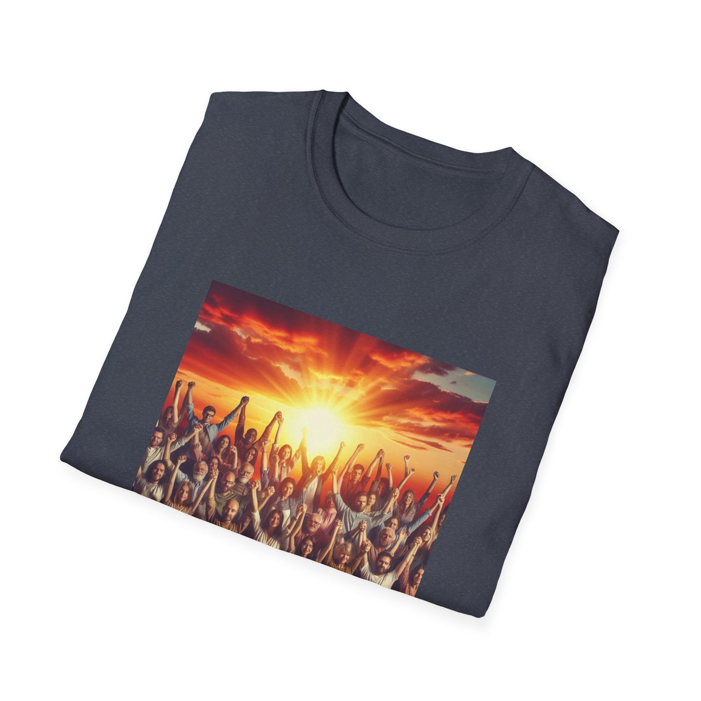 We Rise Motivational Unisex Softstyle T-Shirt